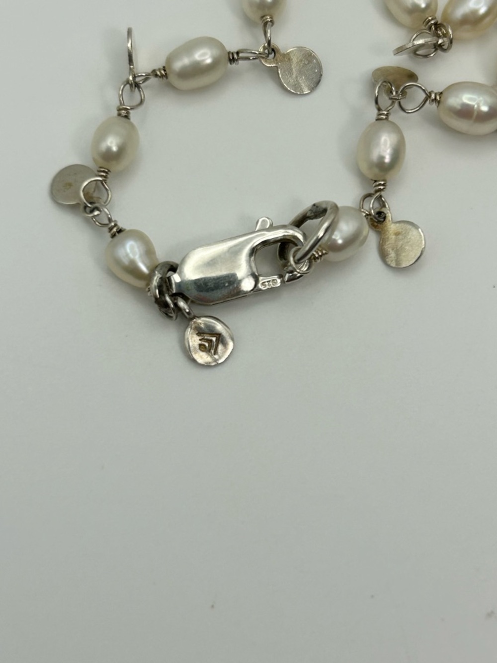 Silpada Wisdom Freshwater Pearl Necklace 20" Sterling Silver Retired Dainty - Picture 6 of 11